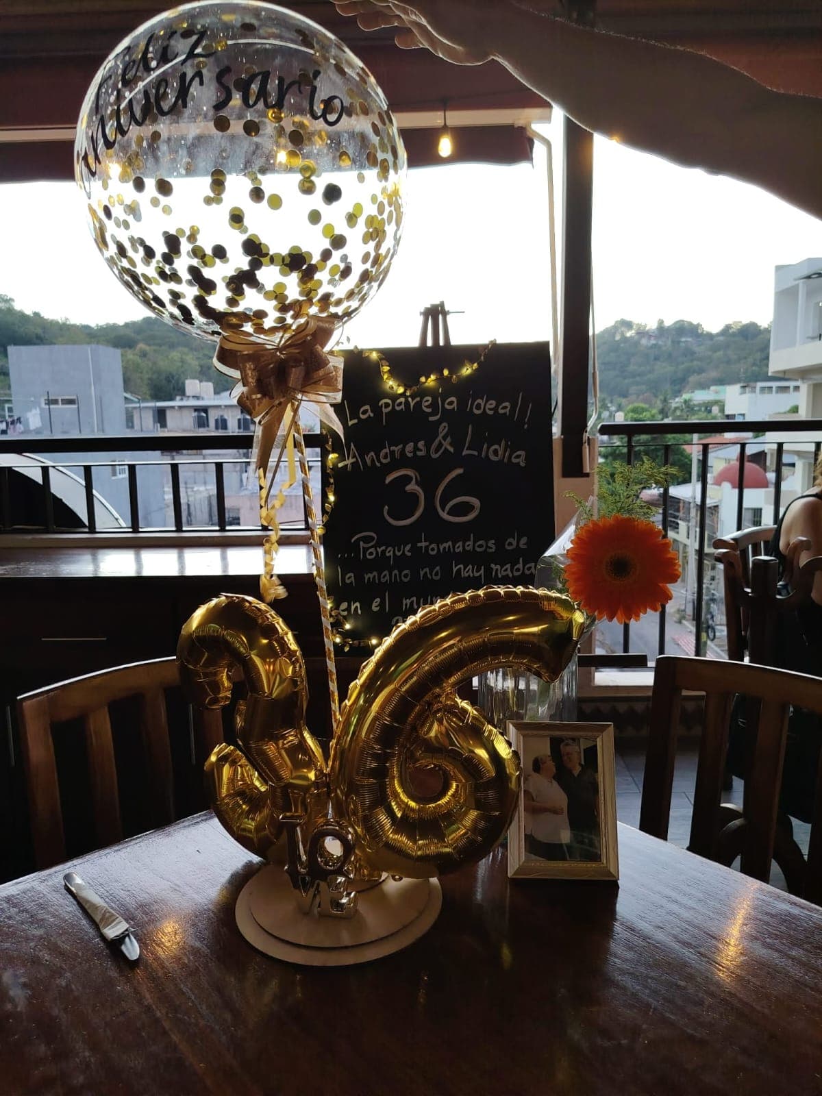 Adorno de mesa principal