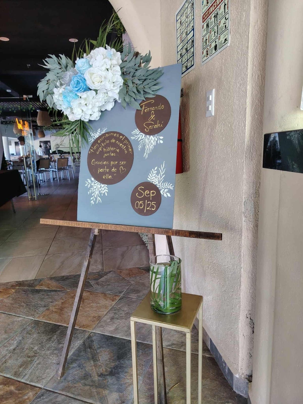 Arreglo de bienvenida