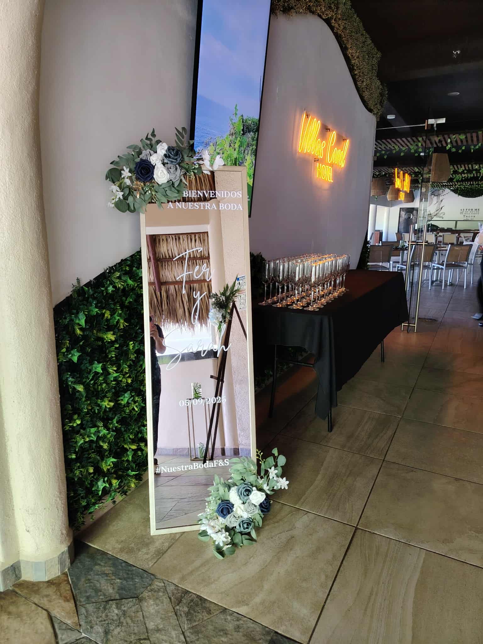 Arreglo de bienvenida