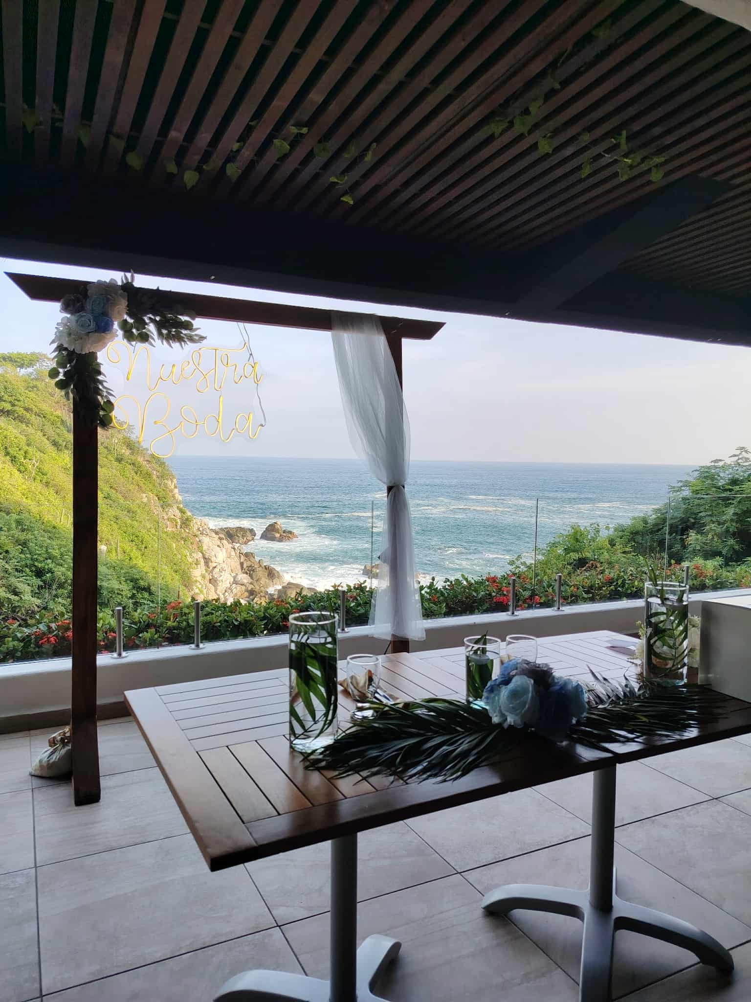 Arreglo en una terraza