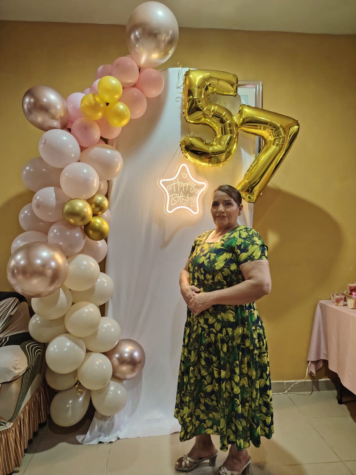 Decoración fiesta 57 años