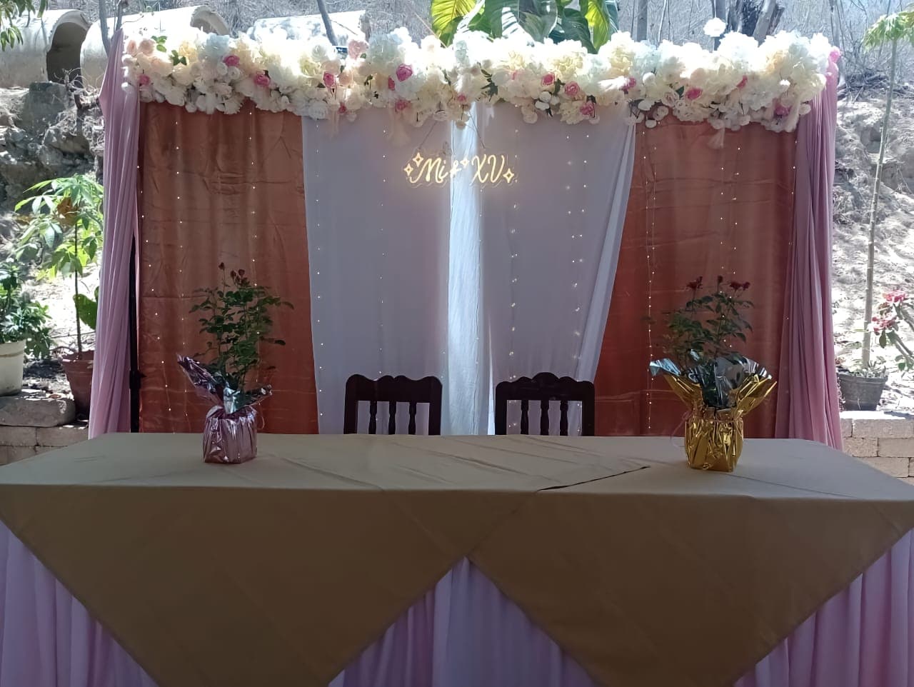 Mesa decorada