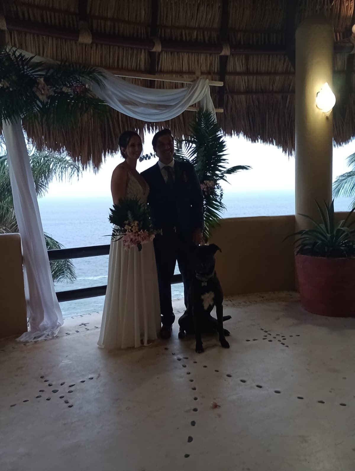 Pareja en su boda